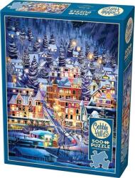 Cobble Hill 500 db-os Puzzle - Ski Town (45098) (0625012450980) (0625012450980)