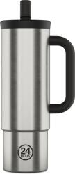 24Bottles Cana termică Straw Brushed Steel, 800 ml (002235)