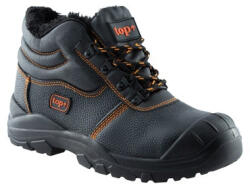 TOP Védőbakancs S3 SRC szőrme bélés acél orrmerevítő TOP FORREST WINTER, fekete, 46 (TOP_FORREST_WINTER-46)