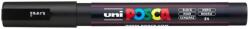 uni Dekormarker 0, 9-1, 3mm, Uni Posca PC-3M fekete (2UPC3MF) - tintasziget