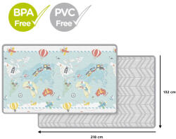 Skip Hop SKIP HOP PVC és BPA mentes játszószőnyeg 218x132cm Kis utazó 0m+