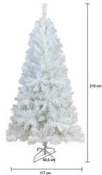 Fehér műfenyő 210 cm-es