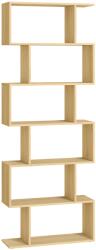 VASAGLE Könyvespolc, szabadon álló polc 24x70x190, 5 cm, tölgy színben (LBC061T70V1)