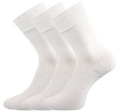 Lonka 3PACK șosete Lonka albe (Bioban) S (172385)
