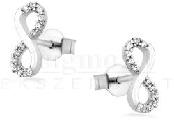  14 karátos fehérarany végtelen jel fülbevaló (AU13809) AU13809