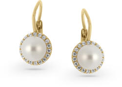  14 karátos arany fülbevaló gyönggyel (AU13818) AU13818