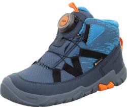 Superfit încălțăminte băieți all-season barefit TRACE GTX Blue/Turquoise 1-006040-8000 | adidași impermeabili și respirabili până la gleznă cu membrană GORE-TEX și sistem de închidere BOA - 35