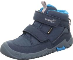 Superfit pantofi sport pentru copii barefit TRACE GTX Blue/Turquoise 1-006042-8000 | impermeabili și respirabili, pantofi sport înalți cu membrană GORE-TEX și închidere cu bandă velcro - 32