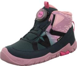 Superfit încălțăminte pentru fete, all-season, barefit TRACE GTX Green/Rose 1-006040-7010 | pantofi impermeabili și respirabili cu membrană GORE-TEX și sistem de închidere BOA - 28