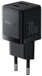  Baseus Palm hálózati gyorstöltő 30W, USB Type-C + USB Type-A, fekete (P1011160A113-00) - bstrade