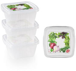 Snips FRESH PP doboz 10x10x5, 5 cm 0, 25 liter (3db-os) (169075)