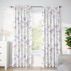 Goldea pamut drapéria - festett réti virágok 280x150 cm