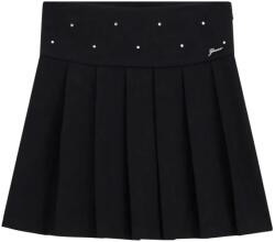 GUESS Черна стилна пола за момиче плисе с кристали и надпис Guess
