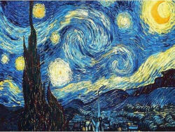 Figured Art Set goblen cu diamante, cu sasiu, Noapte instelata - van Gogh 40x50 cm (DP-001-Y)