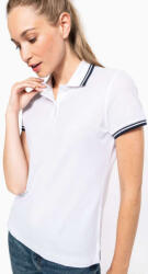 Kariban KA273 NŐI 2 CSÍKOS RÖVID UJJÚ PÓLÓING (ka273wh/bl-xl)