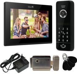 Mentor Kit VideoInterfon Smart WiFi Mentor SYKT104B 5in1 7" FHD 2MP IP65 4 fire Negru (MMDSYKT104B)