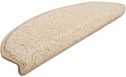 vidaXL 20 db krém lépcsőszőnyeg 65x21x4 cm 3365849 (3365849)