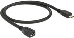Delock Bővítőkábel USB 2.0-s, Micro-B típusú csatlakozódugóval > USB 2.0-s, Micro-B típusú csatlakoz (DL-83567)