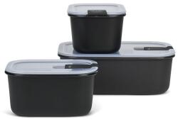 Mepal EasyClip Nordic Black készlet 2 × 0, 45 l + 1 l