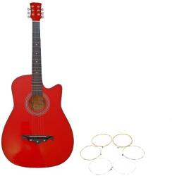 IdeallStore Klasszikus Gitár - 4/4 - 95cm - Piros