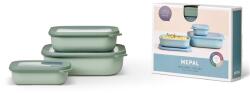 Mepal Cirqul Rectangular Nordic Sage 0, 5 l + 1 l + 2 l