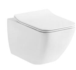 Welland Livorno Rimless fali WC csésze + soft-close slim WC ülőke - miniwebshop