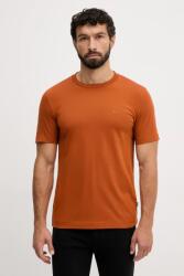 BOSS pamut póló - narancssárga S - answear - 19 990 Ft