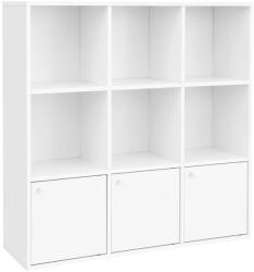 VASAGLE Modern Tárolószekrény Fehér Könyvespolc 9 Rekesszel (EUZ-LBC33WTV1)