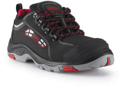 TOP Védőfélcipő S3 SRC orrmerevítővel TOP BROOKLYN LOW, fekete/piros, 38 (TOP_BROOKLYN_LOW-38)