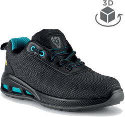 TOP Védőfélcipő S3 WR ESD SRC, kompozit orrmerevítő TOP ELITE MERLIN LOW, fekete, 46 (TE_MERLIN_LOW-46)