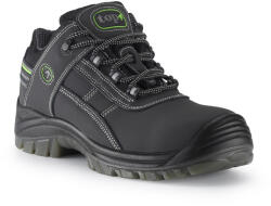 TOP Védőfélcipő SRC nubuk bőr felsőrész PU talp TOP BUFFALO LOW O1, fekete, 45 (TOP_BUFFALO_LOW-O1-45)