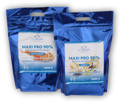 FitSport Nutrition 2x Maxi Pro 90% 2500g - vanilie