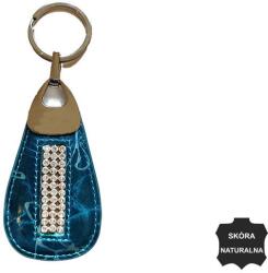  Bőr Kulcstartó Brelok-CRY-CV-3906 BLUE- (5903051233906)