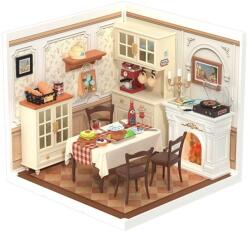Rolife Puzzle 3D, Minicasuta Warm Dining Room, Plastic, RoLIfe, 150 piese