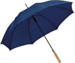 M-Collection egyenes nyelü automata esernyő fa markolattal, Sötétkék (MC4508644)