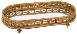Iliadis Alexandros Tava din rasina ovala Antique Gold 43 cm x 22 cm x 8 cm (89025) Tava