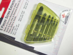 Genius Tools Set de extractoare de șuruburi sparte, 6 bucăți (AT-EX6)