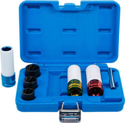 BGS technic Set cap cheie de impact cu protecţie şi capete chei tubulare profil spiral | Acţionare pătrat interior 12, 5 mm (1/2") | 17 - 21 mm | 7 piese (BGS 74297)