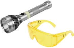 TOYA Lanternă UV acumulator + ochelari (YT-08588)