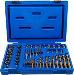 BGS technic Extractor şuruburi şi piuliţe cu set burghie pe stânga | 2 - 18 mm | 49 piese (BGS 70329) Burghiu