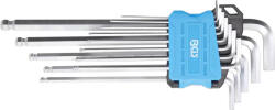 BGS technic Set chei tip L | extra lungi | Mărimi în ţoli | hexagon interior/hexagon interior cu cap sferic 0.05 - 3/8" | 13 piese (BGS 9801) Cheie imbus