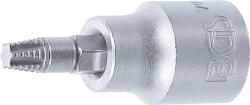 BGS technic Bit detaşabil extractoare şuruburi | acţionare pătrat interior 10 mm (3/8") | pentru profil T defect (pentru Torx) T27 (BGS 7098-T27)