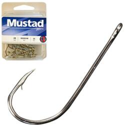 Mustad Long Shank Beak 1/0 Nickel 25pcs/bag (m4350100) - fishingoutlet