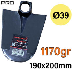 NAKAYAMA cap de sapă rotund 190x200mm, 1170g (SSF687) Sapa de gradina
