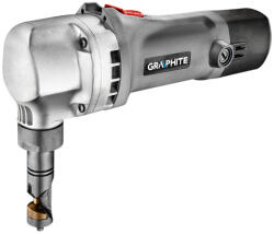 GRAPHITE MAȘINĂ DE TĂIAT FOI, perforator continuu 500W, pentru foi ondulate și plate. Tăiere dreaptă și curbată. În valiză. (59G401)