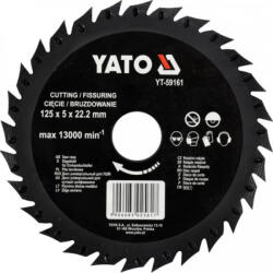 TOYA Disc de tăiere tip răspăluit 125 mm (YT-59161) Pila