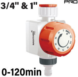 NAKAYAMA cronometru mecanic de udare 2 ore, pentru adaptoare 3/4" și 1" (GH9190)
