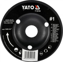 TOYA Disc răspăluit conic grosier #1 115 mm (YT-59166) Pila