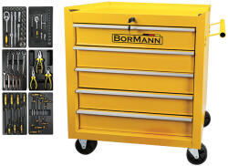 BORMANN cărucior de scule 5 sertare, 66 scule (BWR7100SET)