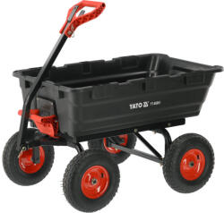 TOYA Căruț de grădină basculant XXL 550 kg cu roți 13" (YT-86961)